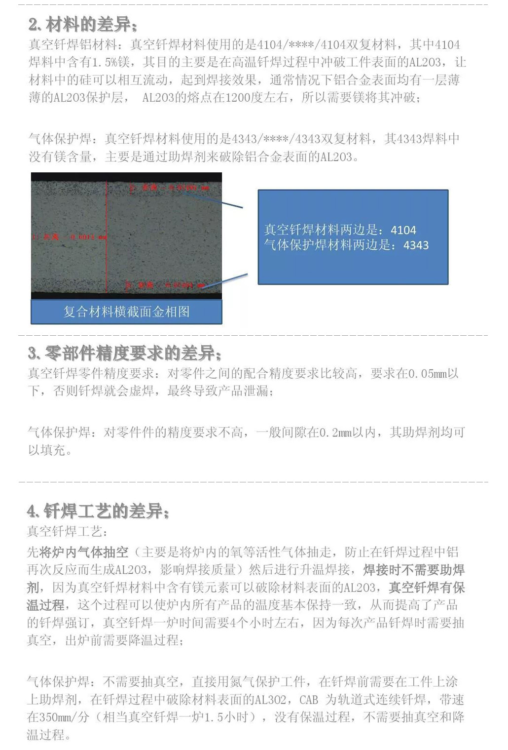 真空釬焊和氣體保護(hù)焊的差異